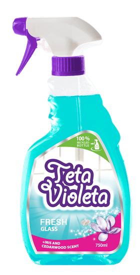 Violeta Fresh Turkiz čistilo za steklo, 750 ml