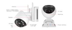 Robaxo RC69BWS 3MP Smart ,Zunanja kamera, Brezžična kamera, WiFi IP kamera s solarnim panelom