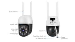 Robaxo RC662WS, 3MP, Zunanja kamera, Brezžična kamera, WiFi IP kamera