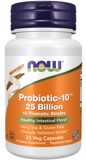 NOW Foods Probiotic - 25 milijard (50 rastlinskih kapsul)