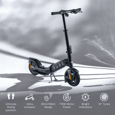 Pure Electric Advance Flex električni skiro 710W zložljiv - Mercury Grey