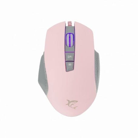 White Shark gaming miška GM-5009 GARETH roza 6400 dpi RGB