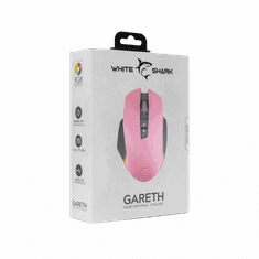 White Shark gaming miška GM-5009 GARETH roza 6400 dpi RGB
