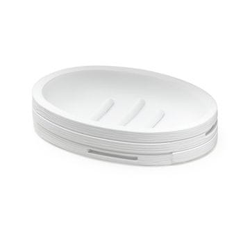 Gedy HELEN samostoječa držala za kozmetiko, okrogla, poliresin, bela