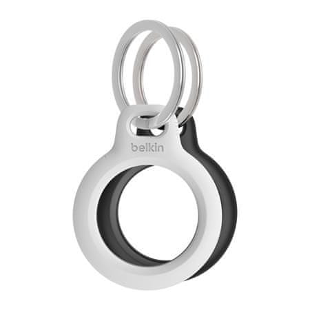 Belkin Secure AirTag etui z obeskom za ključe - črno in belo - 2pack
