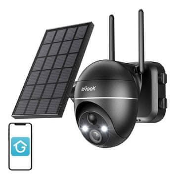 MojPlanet Brezžična zunanja kamera 5MP WiFi ieGeek ZS-GX4S črna s solarno ploščo