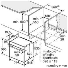 Bosch HBA372EB3 vgradna pečica, s pirolizo