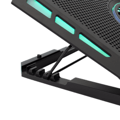 White Shark hladilna podloga za prenosnik GCP-13 AURORA / 5x ventilator RGB