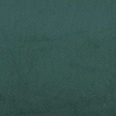 Vidaxl Box Spring postelja brez vzmetnico Temno zelena 200x210cm Žamet