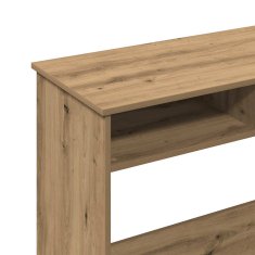 Vidaxl Pisalna miza artisan hrast 80x40x75 cm inženirski les