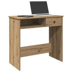Vidaxl Pisalna miza artisan hrast 80x40x75 cm inženirski les
