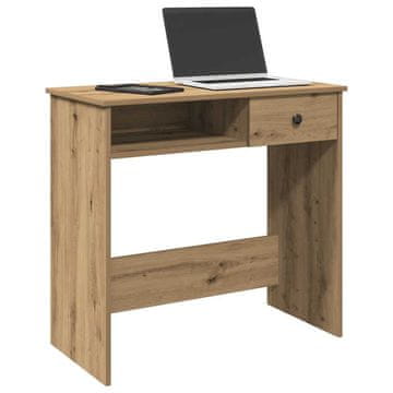 Vidaxl vidaXL Pisalna miza, Artisan hrast, 80x40x75 cm, material na osnovi lesa