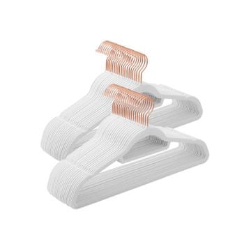 Songmics Obešalniki za oblačila 45x06x235 cm Bela