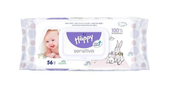 Bella Happy BABY Čistilni robčki Sensitive 56 kosov