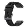 Silicone Carson pašček za Garmin Fenix 5 / 6 / 6 Pro / 7 / 8 / E 47mm, black