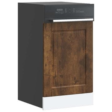 Vidaxl vidaXL Panel za pomivalni stroj Porto dimljen hrast 45x1,5x67 cm