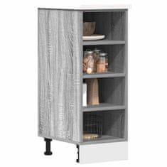 shumee vidaXL Spodnja omarica siva sonoma 30x44,5x81,5 cm iverna plošča