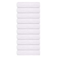 Vidaxl Brisače za roke 10 kos bela 50x100 cm 360 g/m² 100% bombaž