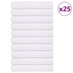 Vidaxl Brisače za savno 25 kos bela 80x200 cm 360 g/m² 100% bombaž