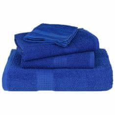 Vidaxl Brisače 10 kos modra 100x200 cm 360 g/m² 100% bombaž
