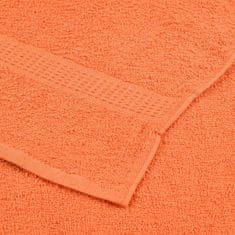 Vidaxl Brisače 2 kos oranžna 100x200 cm 360 g/m² 100% bombaž