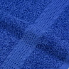 Vidaxl Brisače za roke 10 kos modra 50x100 cm 360 g/m² 100% bombaž