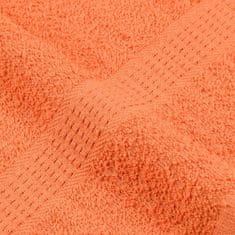 Vidaxl Brisače za savno 10 kos oranžna 80x200 cm 360 g/m² 100% bombaž