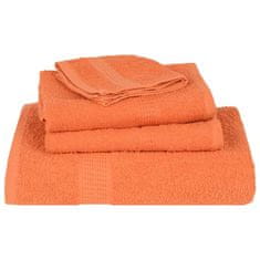 Vidaxl Brisače 10 kos oranžna 100x200 cm 360 g/m² 100% bombaž