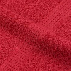 Vidaxl Brisače 2 kos rdeča 100x200 cm 360 g/m² 100% bombaž