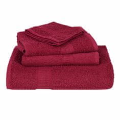 Vidaxl Brisače 10 kos bordo 100x200 cm 360 g/m² 100% bombaž