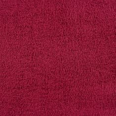 Vidaxl Brisače za savno 4 kos bordo 80x200 cm 360 g/m² 100% bombaž