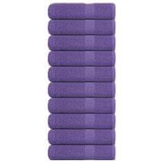 Vidaxl Kopalne brisače 10 kos vijolična 100x150cm 360 g/m² 100% bombaž