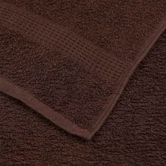 Vidaxl Brisače 2 kos rjava 100x200 cm 360 g/m² 100% bombaž