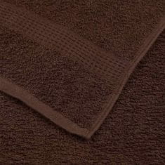 Vidaxl Brisače za tuširanje 2 kos rjava 70x140 cm 360 g/m² 100% bombaž