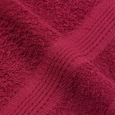 Vidaxl Brisače 10 kos bordo 30x30 cm 360 g/m² 100% bombaž