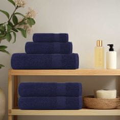 Vidaxl Brisače 10 kos modra 30x30 cm 360 g/m² 100% bombaž