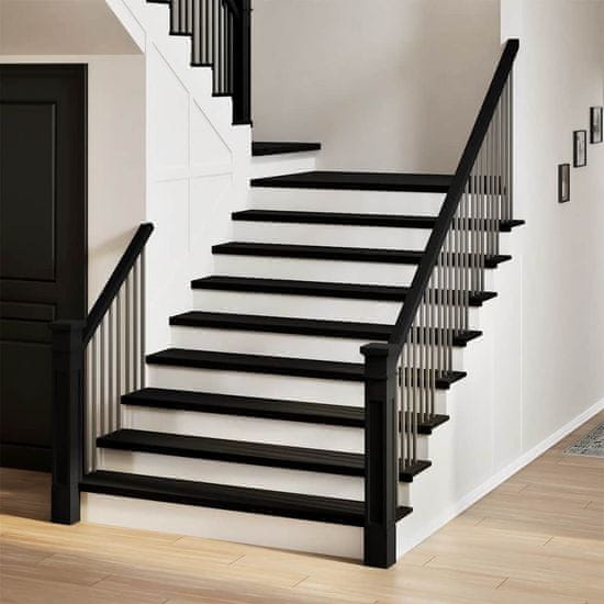 shumee vidaXL Podloge za stopnice 4 kosi rjave 110x25x2 cm trdna hrastovina