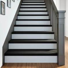 shumee vidaXL Podloge za stopnice 4 kosi rjave 100x25x2 cm trdna hrastovina