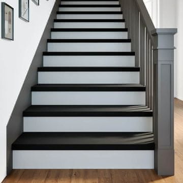 shumee vidaXL Podloge za stopnice 2 kosa rjave 100x30x2 cm trdna hrastovina