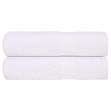 shumee vidaXL Kopalne brisače 2 kos bela 100x150 cm 360 g/m² 100% bombaž