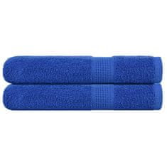 Vidaxl Brisače za savno 2 kos modra 80x200 cm 360 g/m² 100% bombaž