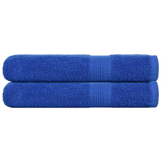 Vidaxl Brisače za savno 2 kos modra 80x200 cm 360 g/m² 100% bombaž