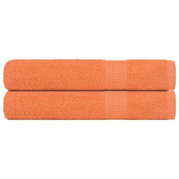 shumee vidaXL Brisače za savno 2 kos oranžna 80x200 cm 360 g/m² 100% bombaž