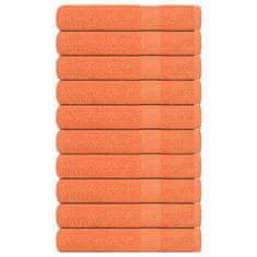 Vidaxl Brisače za savno 10 kos oranžna 80x200 cm 360 g/m² 100% bombaž