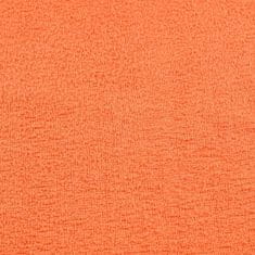Vidaxl Brisače za savno 4 kos oranžna 80x200 cm 360 g/m² 100% bombaž