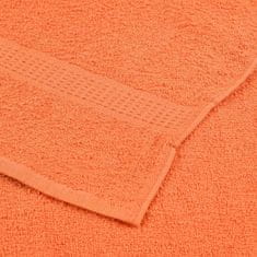 Vidaxl Brisače za savno 10 kos oranžna 80x200 cm 360 g/m² 100% bombaž