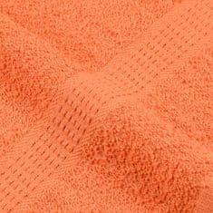 Vidaxl Brisače 10 kos oranžna 100x200 cm 360 g/m² 100% bombaž