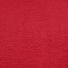 Vidaxl Brisače 4 kos rdeča 100x200 cm 360 g/m² 100% bombaž