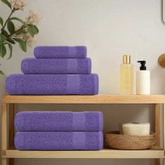 Vidaxl Brisače 10 kos vijolična 30x30 cm 360 g/m² 100% bombaž