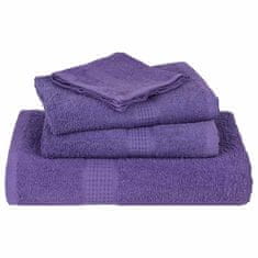 Vidaxl Brisače za tuširanje 2 kos vijolična 70x140 cm 360 g/m² bombaž